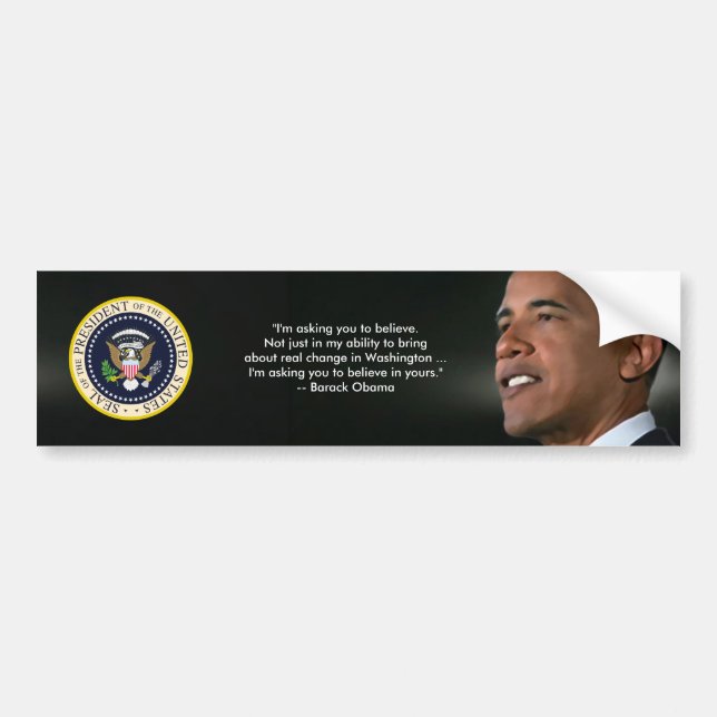 Obama 2009 Inauguration Bumper Sticker (Front)