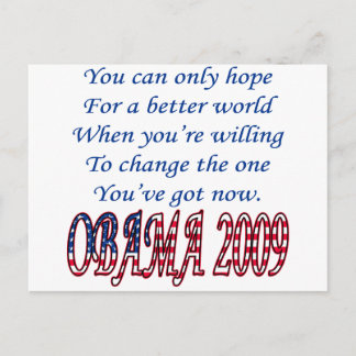 Obama 2009 postcard