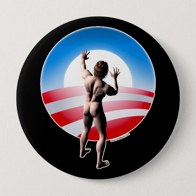 Obama 2012 10 cm round badge (Front)