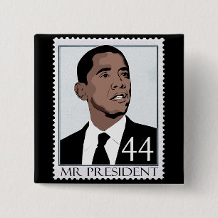 Obama 2012 15 cm square badge