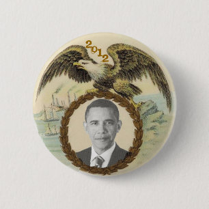 Obama 2012 6 cm round badge