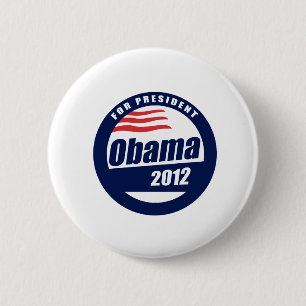 Obama 2012 6 cm round badge