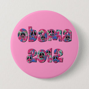 Obama 2012 7.5 cm round badge