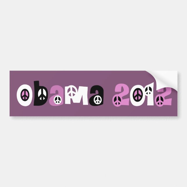 Obama 2012 bumper sticker (Front)