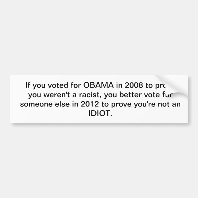 Obama 2012 bumper sticker (Front)