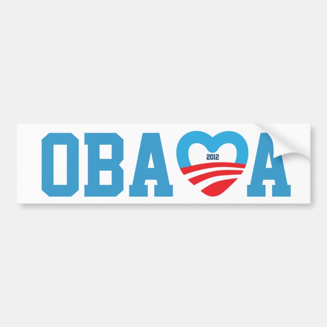 Obama 2012 bumper sticker (Front)