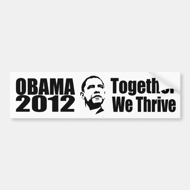 OBAMA 2012 bumpersticker Bumper Sticker (Front)