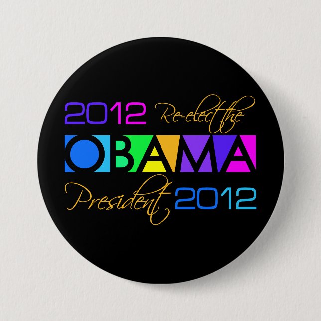 OBAMA 2012 button (Front)