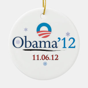 Obama 2012 Christmas Ornament