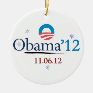 Obama 2012 Commemorative Christmas Ornament