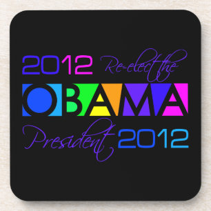 OBAMA 2012 custom coasters