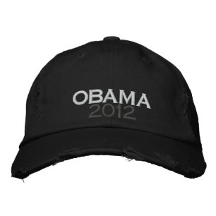 OBAMA 2012 Distressed Chino Twill Cap