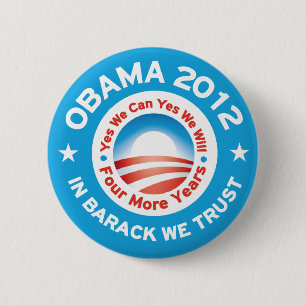 Obama 2012 - In Barack We Trust 6 Cm Round Badge