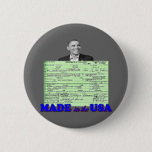 Obama 2012 Made in USA 6 Cm Round Badge