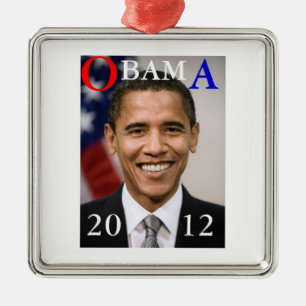 OBAMA 2012 METAL TREE DECORATION