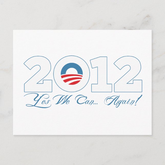 Obama 2012 postcard (Front)