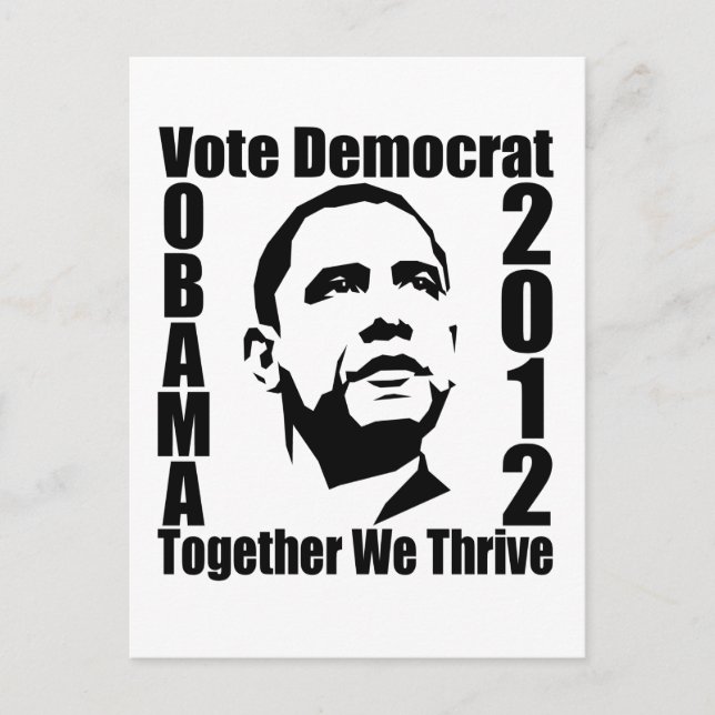 OBAMA 2012 postcard (Front)