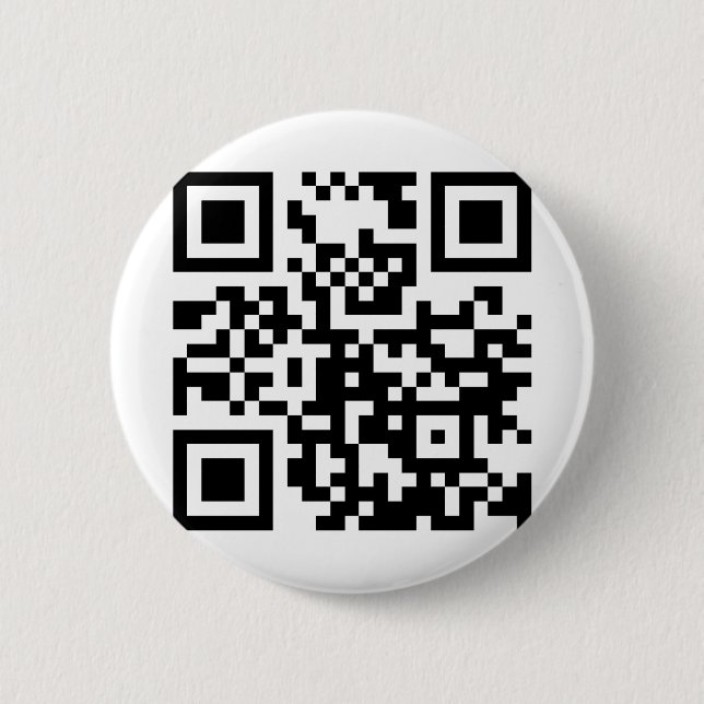 Obama 2012 QR CODE 6 Cm Round Badge (Front)