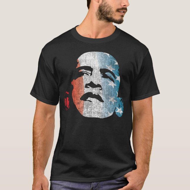 Obama 2012 Red White and Blue T-Shirt (Front)