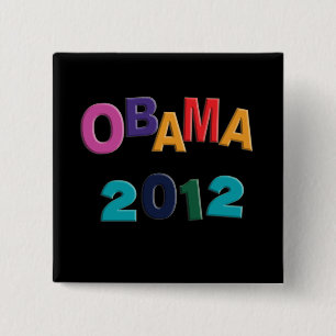 Obama 2012 Refrigerator Alphabet Magnet Button