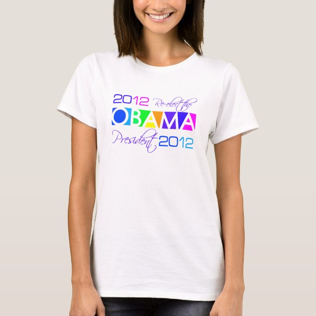 OBAMA 2012 shirt - choose style & colour (Front)