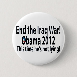Obama 2012 This time he's not lying! 6 Cm Round Badge