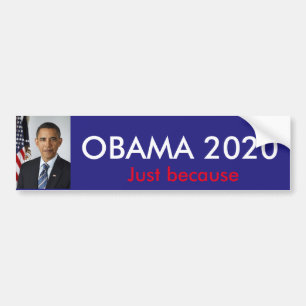 Obama 2020 Just Because Bumper Sticker