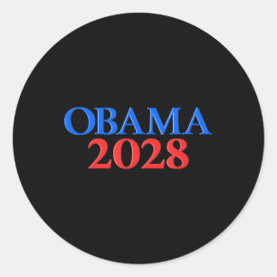 Obama 2028 _9 classic round sticker