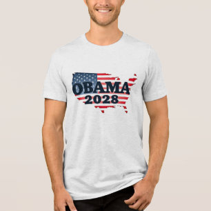 Obama 2028 — A New Dawn for America Tri-Blend Shirt