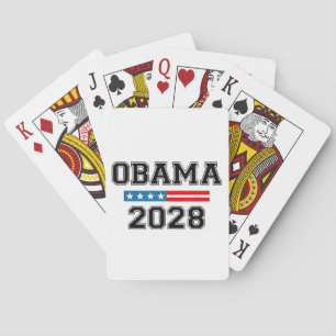 Obama 2028 Democracy Election USA  Playing Cards