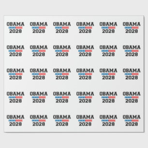 Obama 2028 Democracy Election USA Wrapping Paper