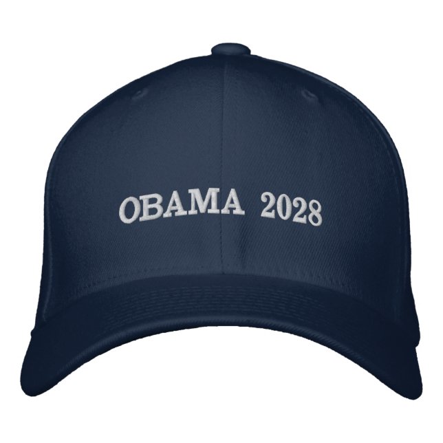 OBAMA 2028 for Political Enthusiasts Embroidered Hat (Front)