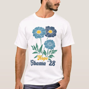 Obama 2028 Hope Floral For President _1 T-Shirt