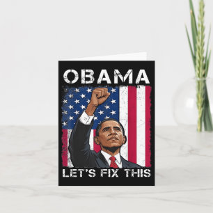 Obama 2028 Lets Fix This President  Card