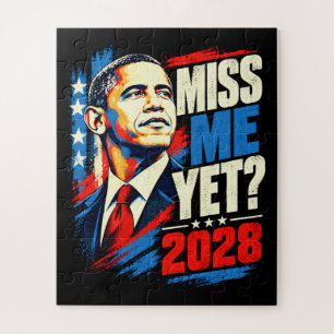 Obama 2028 Miss Me Yet Jigsaw Puzzle