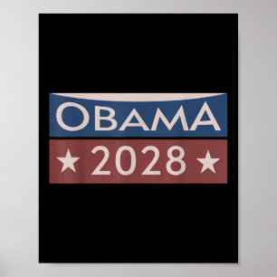 Obama 2028 Political Protest Rally Presidential Ra Poster