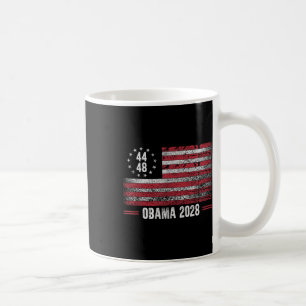 Obama 2028 Retro Vintage Us Flag Patriotic  Coffee Mug