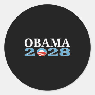 Obama 2028 Shirt Obama For President 2028 Classic Round Sticker