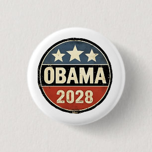 Obama 2028 US Election Politics 3 Cm Round Badge