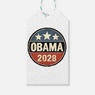 Obama 2028 US Election Politics Gift Tags