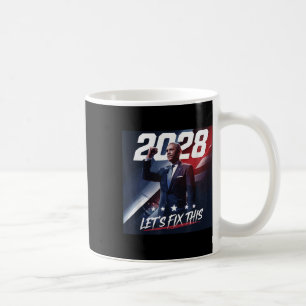 Obama 2028 Vintage Obama Patriotic Political Rally Coffee Mug