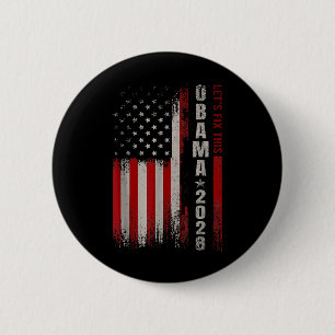 Obama 2028 Vote Obama For President 2028 Election 6 Cm Round Badge