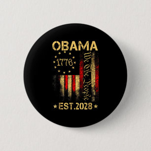 Obama 2028 We The People President 2028 America Fl 6 Cm Round Badge