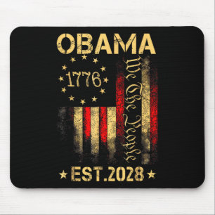 Obama 2028 We The People President 2028 America Fl Mouse Pad