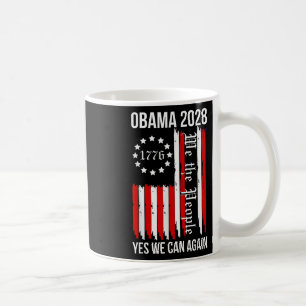 Obama 2028 Yes We Can Again Us Flag Obama 48th Pre Coffee Mug