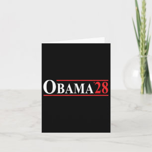 Obama 28 Retro Vintage Card