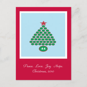 Obama 44 Christmas Postcard