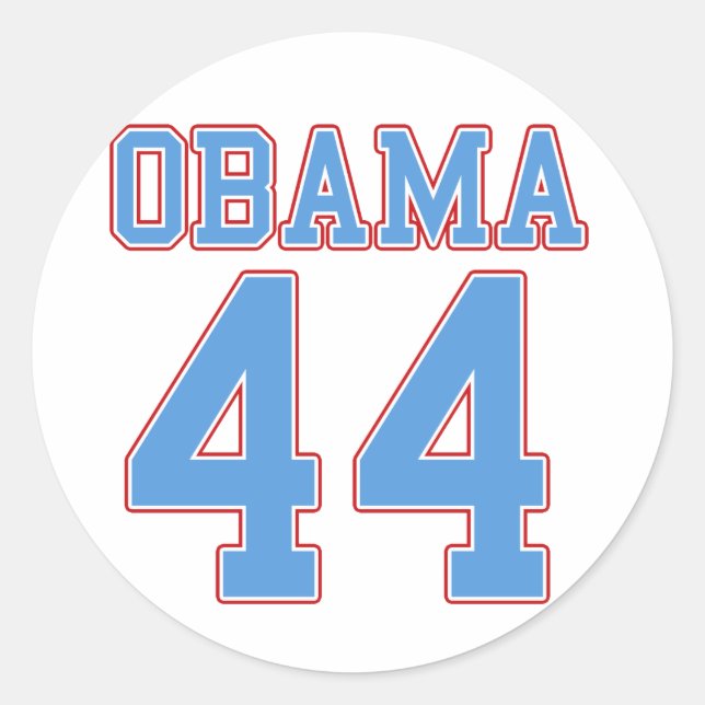 Obama - 44 classic round sticker (Front)