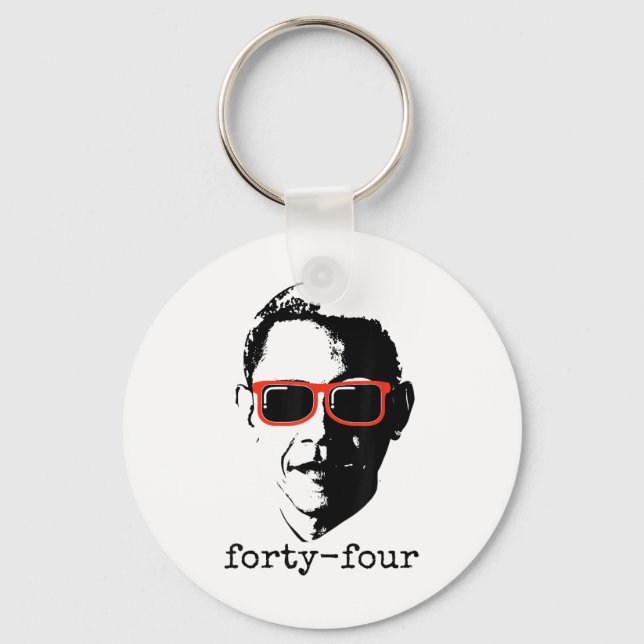 Obama 44 President _1  Key Ring (Front)