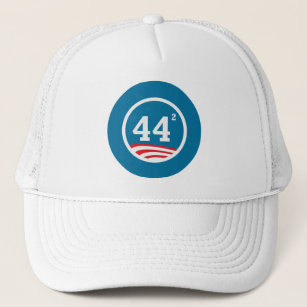 Obama - 44 Squared Trucker Hat